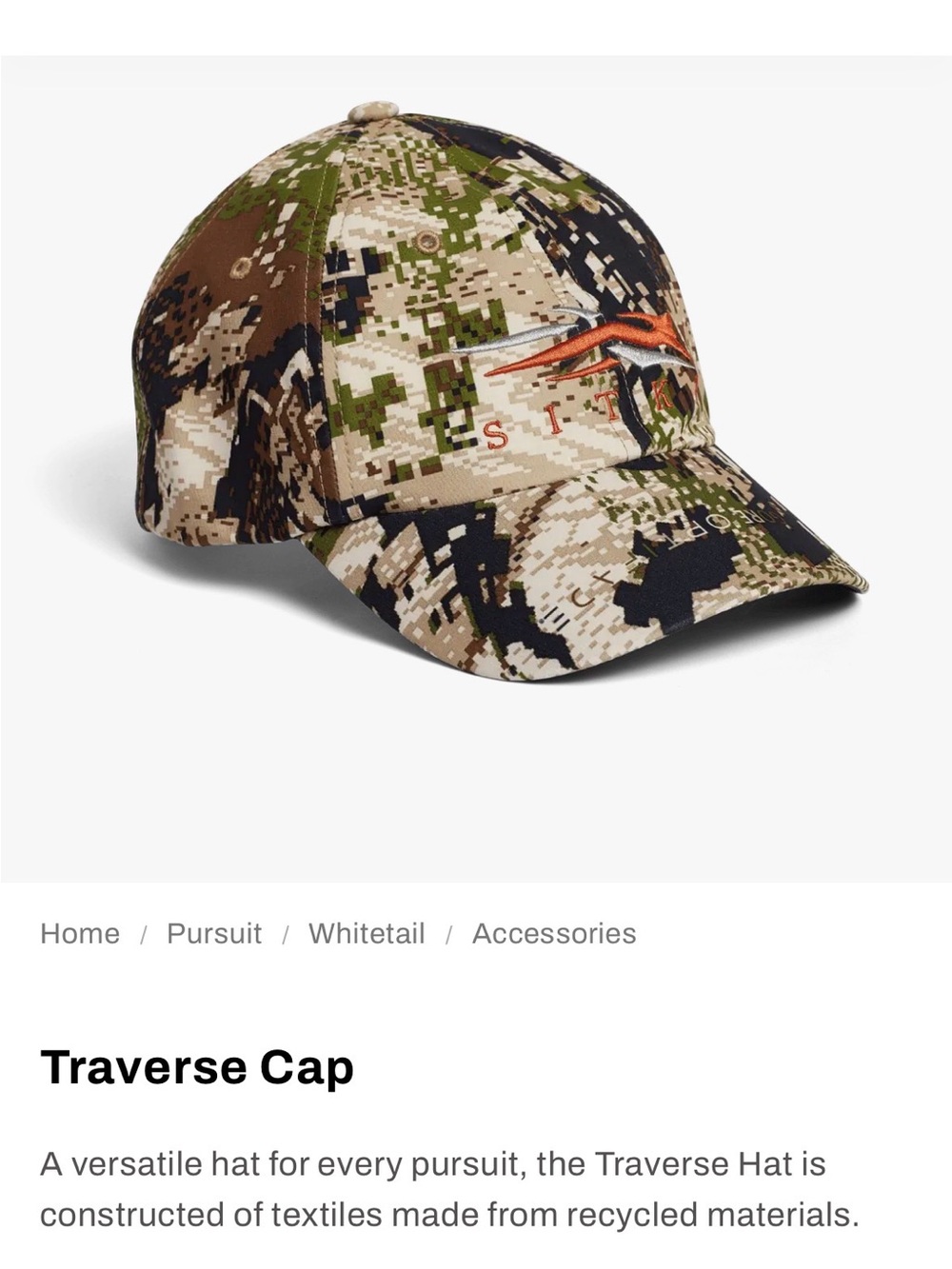 Sitka Traverse Hat